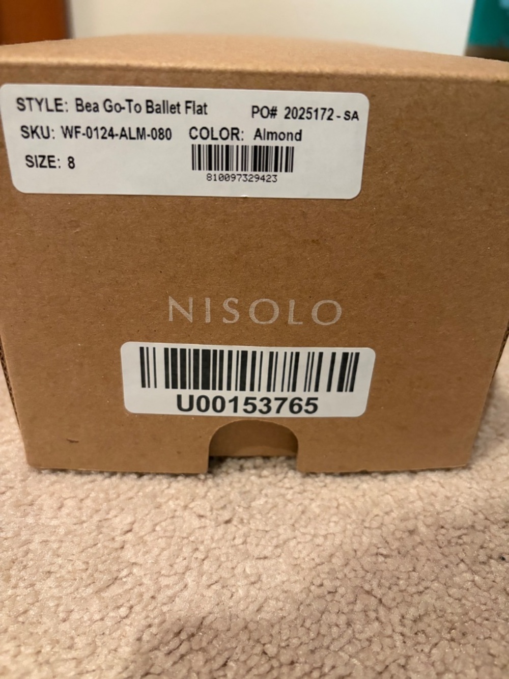 Nisolo Bea Go To Ballet Flat Sz 8 - Picture 2 of 6